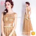 Beanteous Elegant Golden Sleeveless Appliqued Evening Party Cocktail Dress para as mulheres